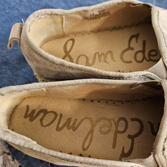 Sam Edelman Nubuck Tan Espadrille Platform - Picture 5 of 8